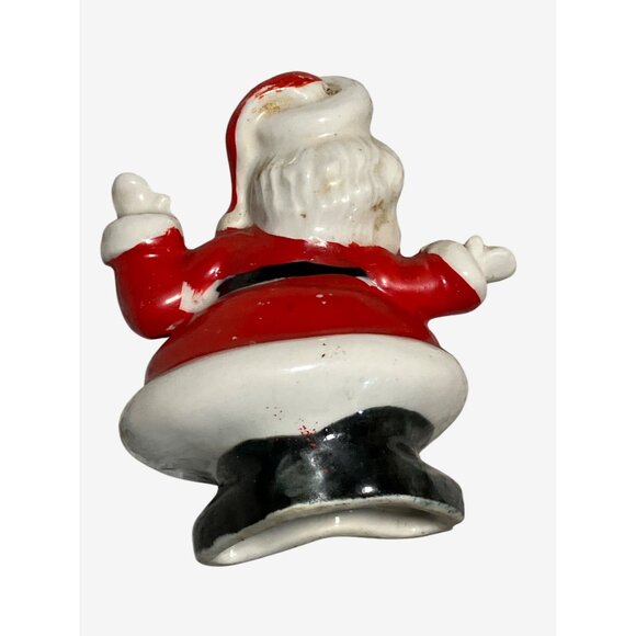 Santa Claus Ceramic Salt Shaker Figurine Single Vintage Shaker - Picture 10 of 11